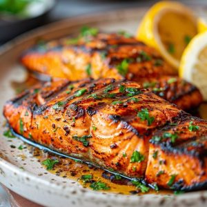 Pan Grilled Salmon